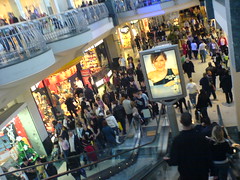 Christmas crowds at Bluewater shopping centre