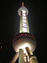 The Pearl TV Tower in Shanghai • <a style="font-size:0.8em;" href="http://www.flickr.com/photos/37867910@N00/280177932/" target="_blank">View on Flickr</a>