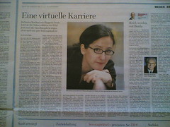Welt-Artikel "Eine virtuelle Karriere" Ã¼ber Katharina Borchert (WAZ, WestEins bzw. Lyssa's Lounge)