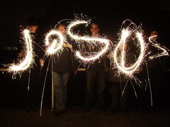Jesus in Sparklers