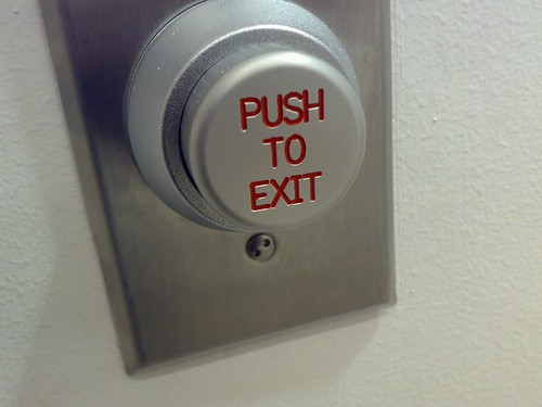 &quot;Push to exit&quot;