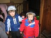 Helmets on and ready to go