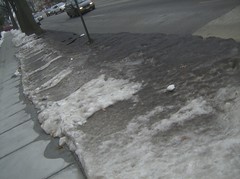 Snow & Ice darker than pavement