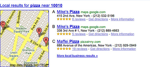 Google Local Reviews in Search Results