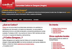 Aspecto del rediseño de la web de Cadius Zaragoza