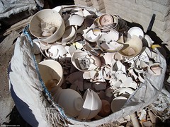 Broken pottery