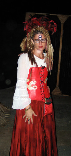 costumes red glasses witch circus nancy corset russian gypsy geeky headgear thirdeye babayaga russianwitch technomaniacircus