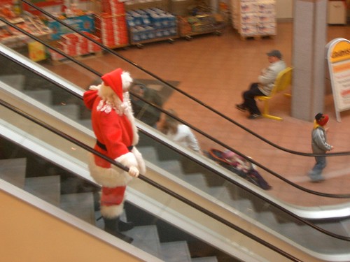 Santa on his way to work...