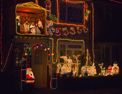 Christmas Lights in Lawson Way, Sheringham