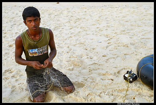 Young fisherman at Kaipunjal