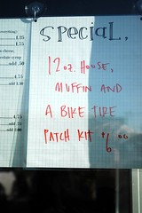 Bike-thru window at Black Sheep Bakery!