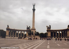 Hösök Terre, or Heroes' Square, remembering the countries major kings and leaders
