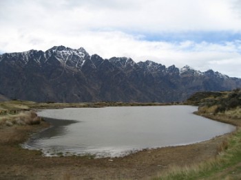 Small Lake underneath the Remarkables, New Zealand
