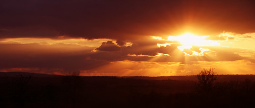 Red sky at night!