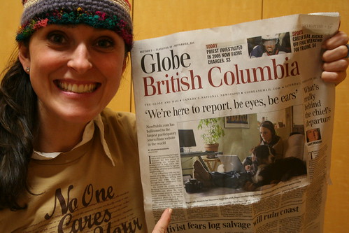 Globe and Mail Now Public Article - Capo, my Mac and I At Home by Megan Cole.