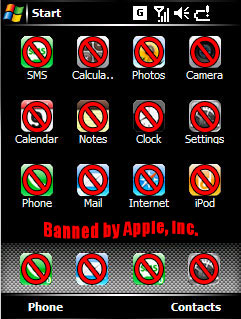 Apple legal throw their weight around...