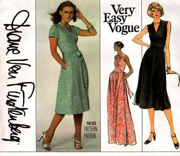 Vogue 1548 Diane Von Furstenberg Original Wrap Dress American