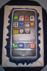 Pastel con forma de iPhone