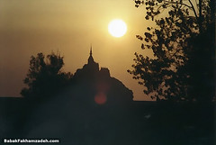 Mont Saint-Michel at sunset