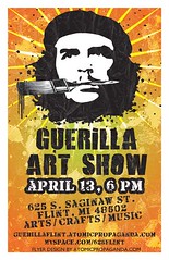 guerrilla art show flyer