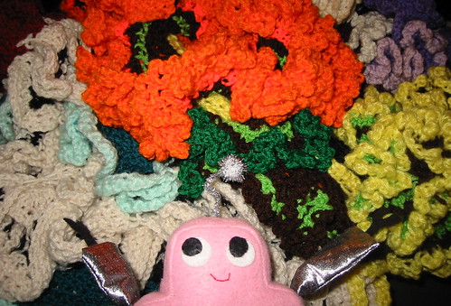 Pink Craftie visits the coral reefs at the Institute for Figuring