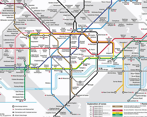Mapa del Metro Londres Atribución Creative Commons / Flickr: davidhc