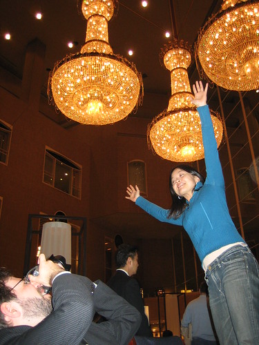 Century Hyatt chandeliers