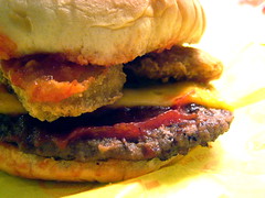 McNugget-Enhanced Cheeseburger