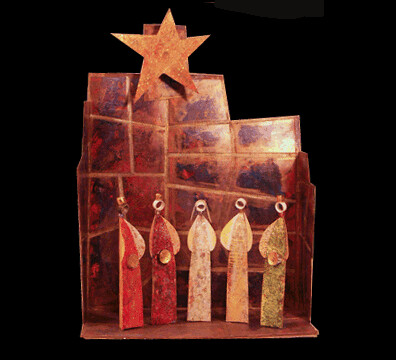 Red and Gold Nativity