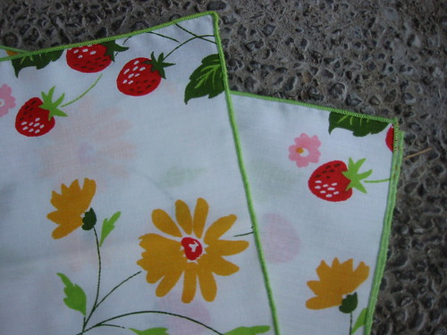 cloth napkins from St. Vincent de Paul