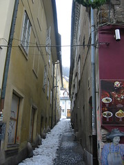 Alleyway leading up to the castle, Old Town