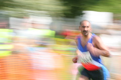 guy running/motion blur