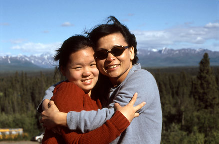 Mother and Daughter in Alaska