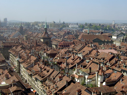 view of Bern from Münster Cathedral