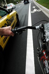 new bike lane on Naito