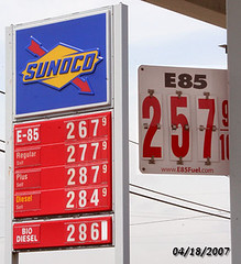 Renewable Sunoco pricing April 18, 2007