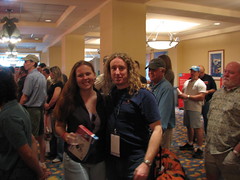 Mike Perry and Melanie Stone (now Perry at AU 2005 Registration