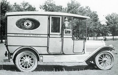 Healey & Roth Undertakers, Little Rock, Arkansas, First Motor Ambulance