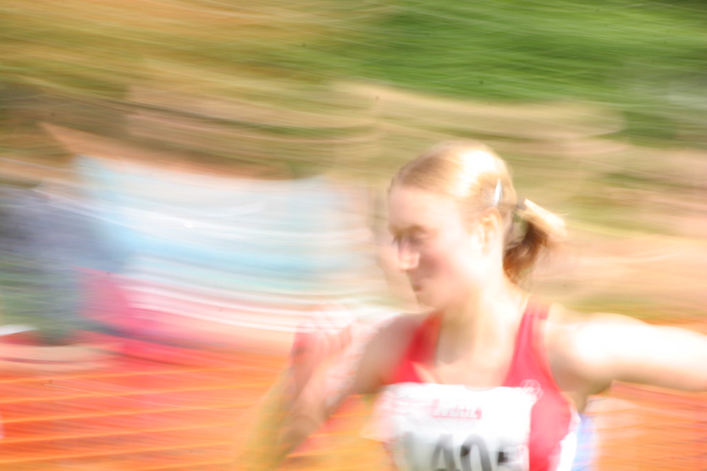 woman running/motion blur