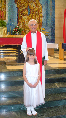 Izzy and Father Karg