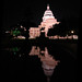 Austin Capitol Building at night.