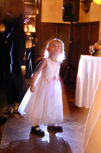 The flowergirl at the reception
