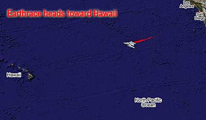 Earthrace heads towards Hawaii