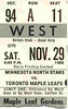 November 29, 1986 - Maple Leafs