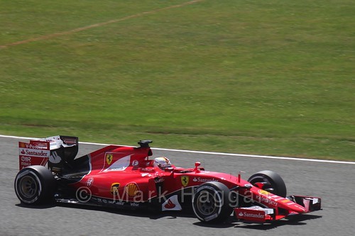 Sebastian Vettel's Ferrari in Qualifying at the 2015 British Grand Prix
