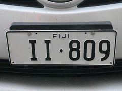 License plate, Fiji!