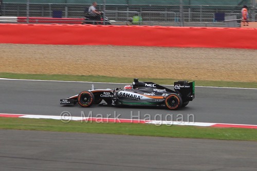 Nico Hulkenberg in the 2015 British Grand Prix at Silverstone