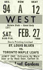 February 27, 1988 - Maple Leafs