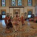 India (Vadodara-Lakshmi Vilas Palace) Traditional dance show in the Darbar Hall featuring the Ornate artworks