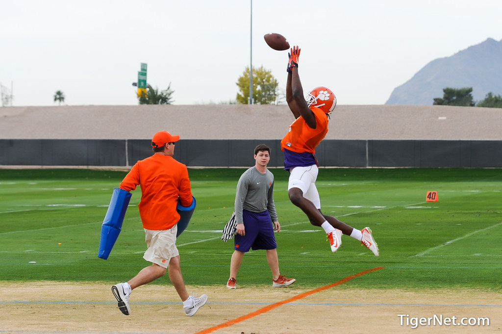 Clemson Football Photo of Deon Cain and fiestabowl and practice